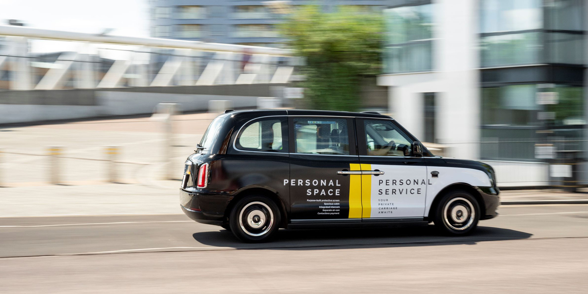London electric black cab ad space