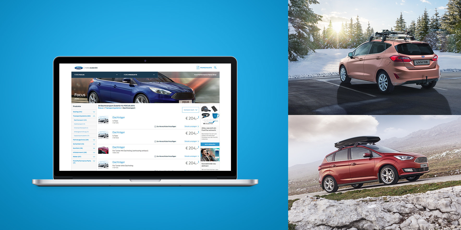 Ford Europe – Online Accessory Catalogue – Platform