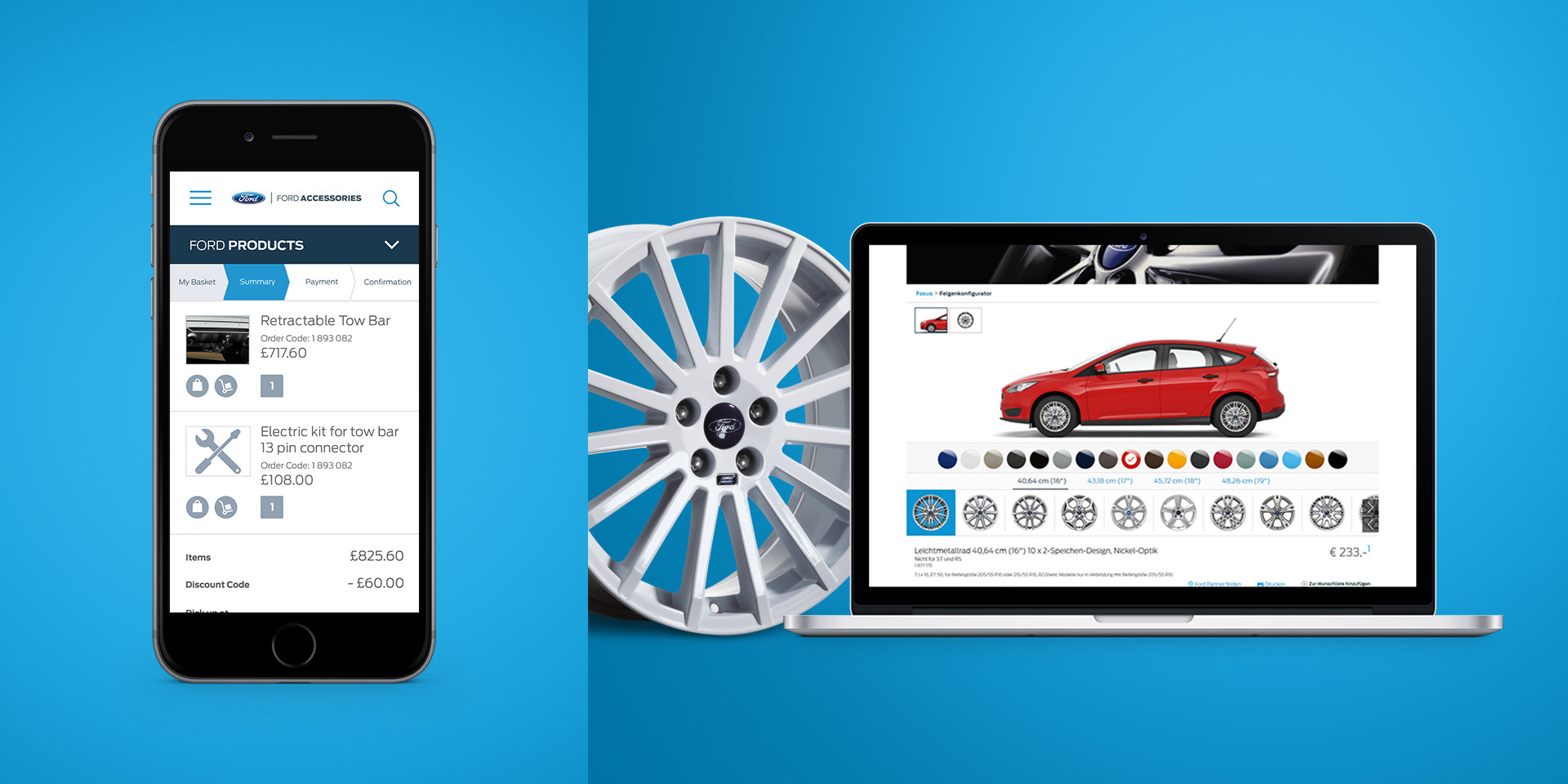 Ford Europe – Online Accessory Catalogue – Configurator and checkout